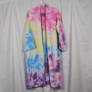 BFFS & BABES Candye Crush Full Length Tie Dye Robe Size M